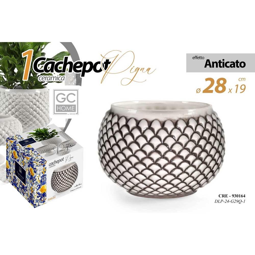 Cre/Cachepot Pigna Ant 28*19 Dlp24G29Q-1