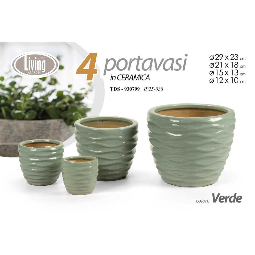 Tds/Cachepot Verde 12*12*10Cm 940712 Ip25-038