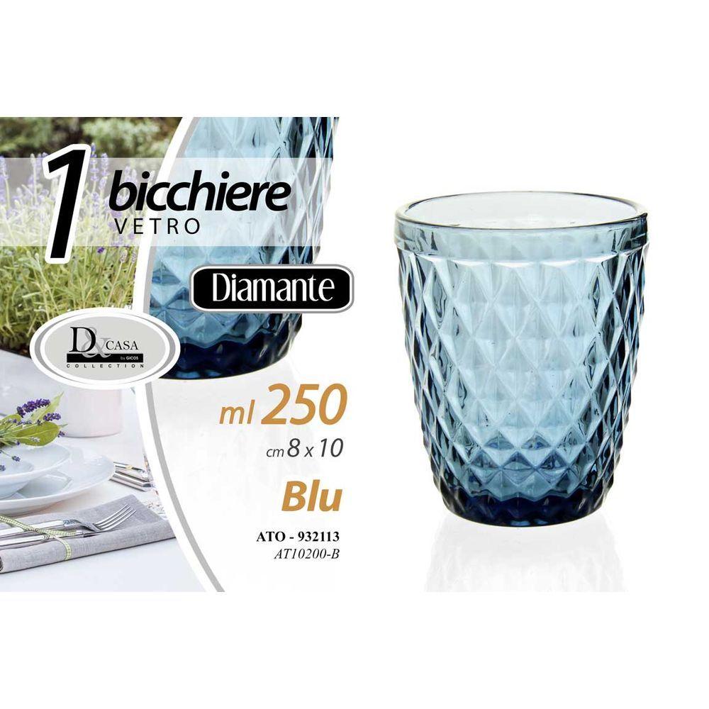 Ato/Bicch.Diam.250Ml Blu 8*10 At10200-B