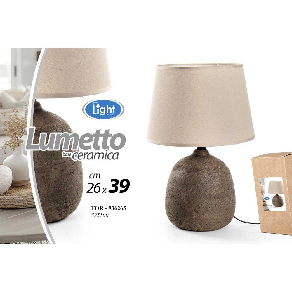 Tor/Lampada Grigia E14 40W 26*39  S25100