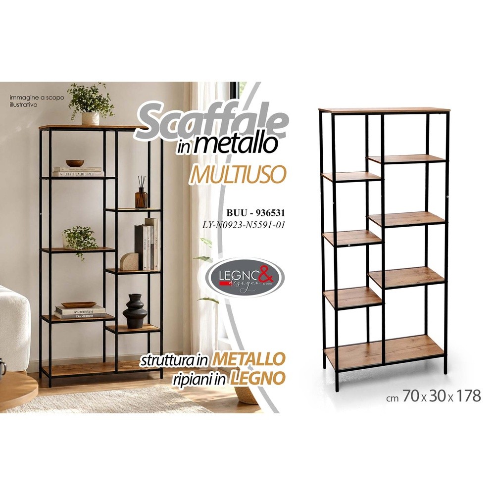 Buu/Scaffale 70*30*178 Ly-N0923-N5591-01 - Mensole, Scaffali & Ripiani | Mikasa