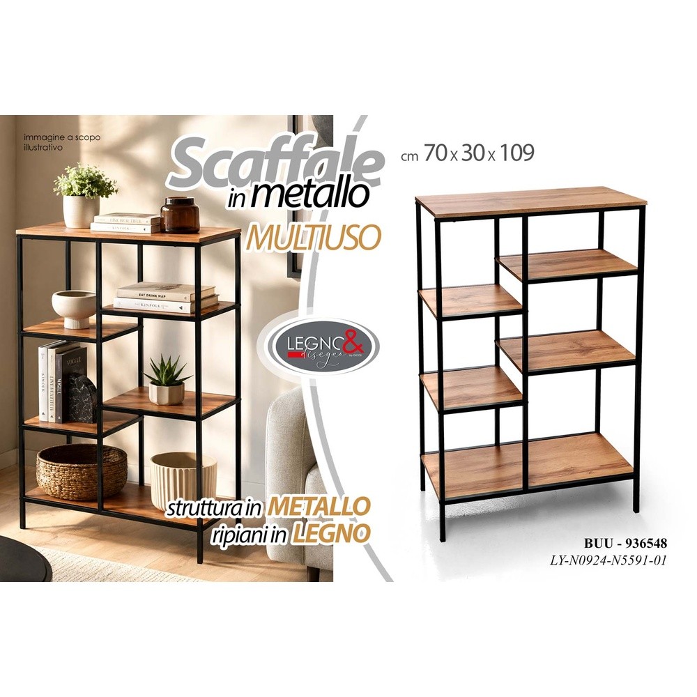 Buu/Scaffale 70*30*109 Ly-N0924-N5591-01 - Mensole, Scaffali & Ripiani | Mikasa