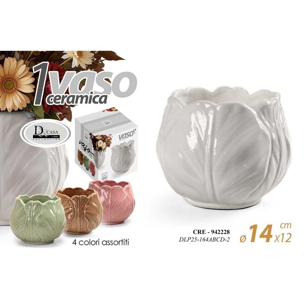 Cre/Vaso Ass 14*14*12  Dlp25164A/B/C/D-2 - Ceramica Assortito - Vasi & Accessori | Mikasa