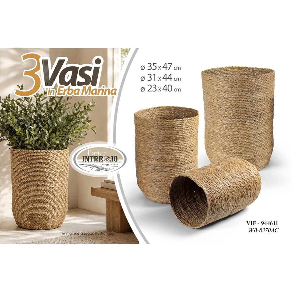 Vif/Cesta Piccola Cesta Intreccio Erbamarina 23*40Cm 944826