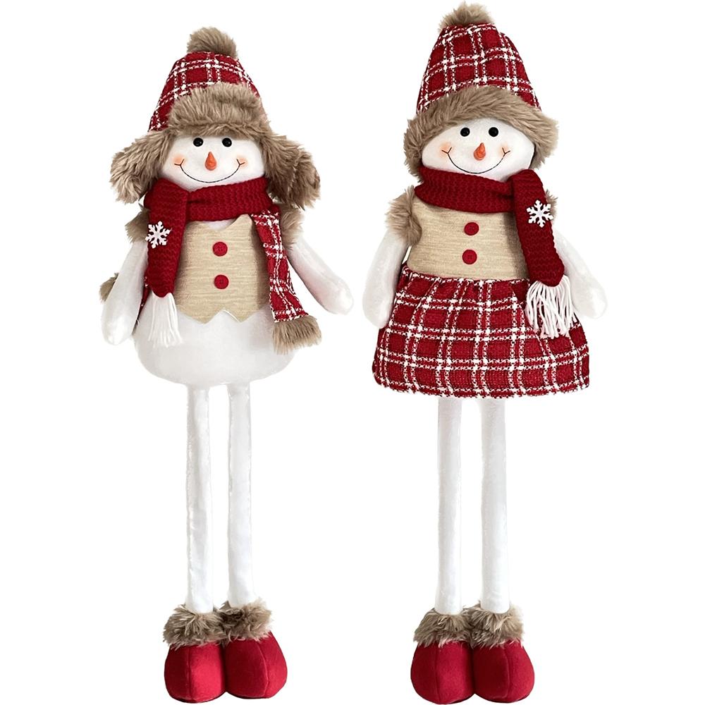 Adm 58737 Deco Snowman Estendibile Big 24*16*85Cm 2 Ass.