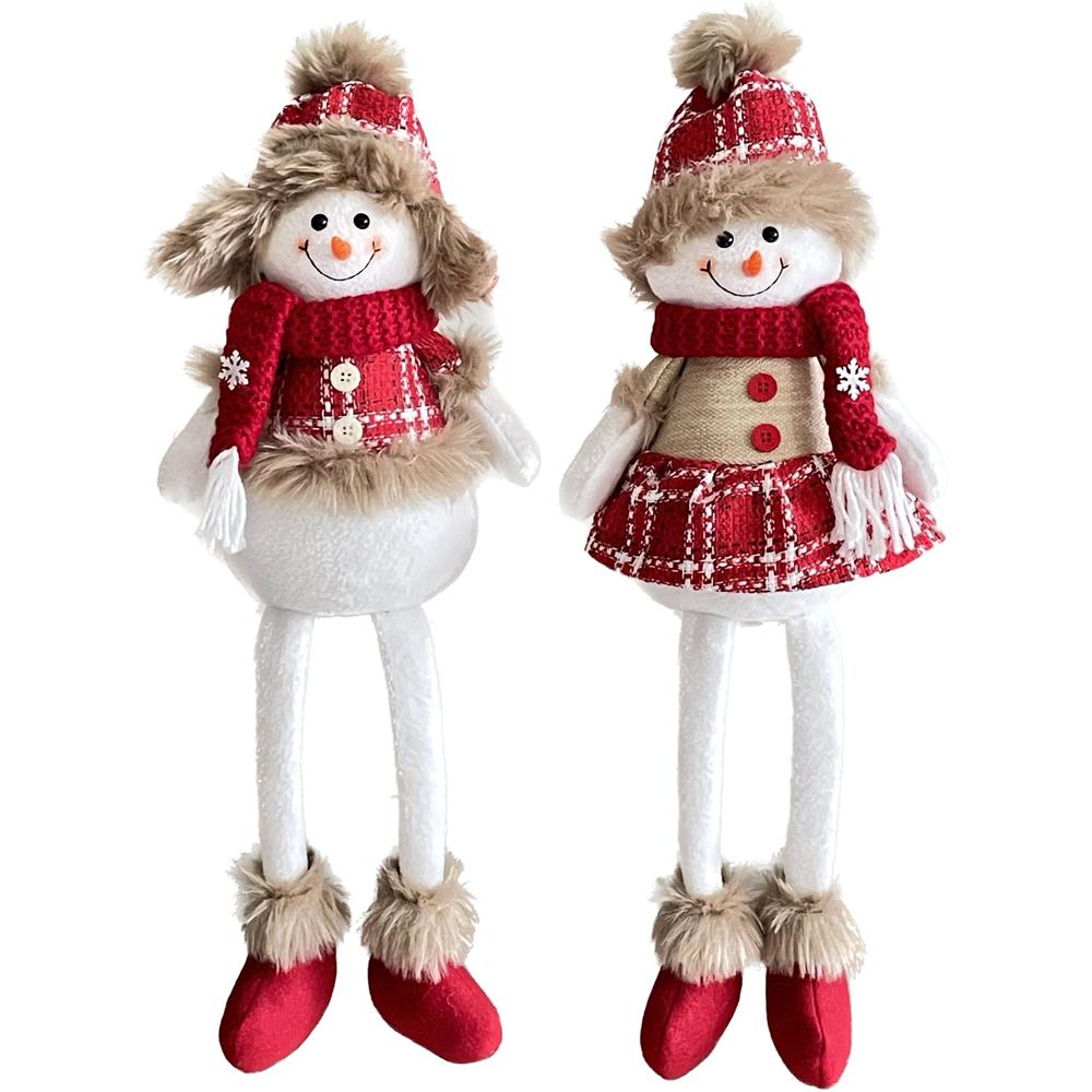 Adm 58740 Deco Snowman Seduto 16*11*50Cm 2 Ass. - Assortito - Pupazzi | Mikasa