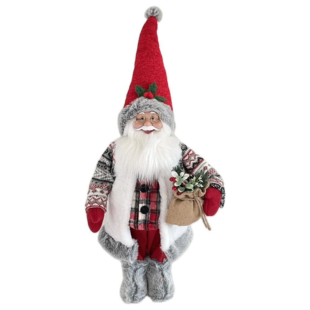 Adm 61369 Babbo Cozy Christmas 25*18*45Cm - Rosso - Pupazzi | Mikasa