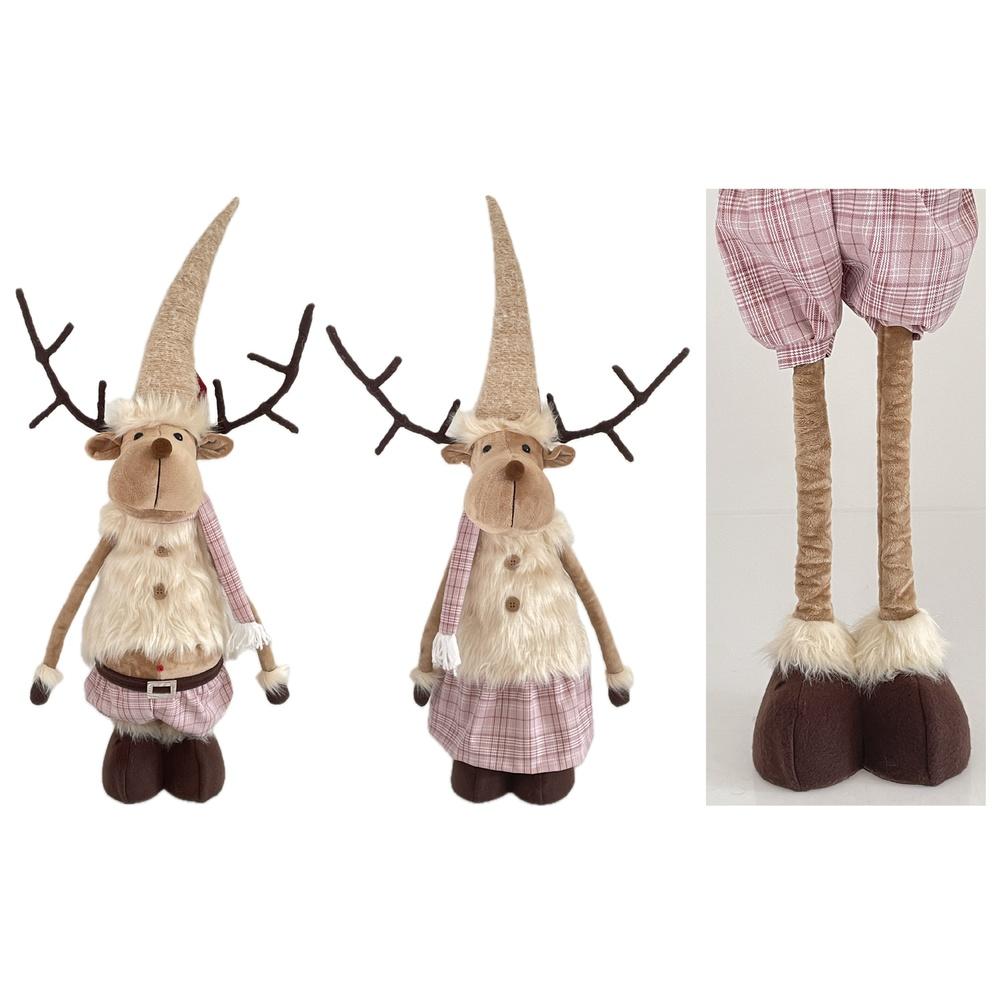 Adm 61376 Renna Lapland Estendibile 35*21*100Cm 2 Ass. - Assortito - Pupazzi | Mikasa