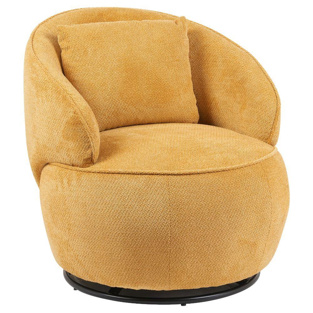 ALE 62532 Poltrona Swive Elegance Ocra 71,5*81,5*73Cm - Giallo - Poltrone | Mikasa