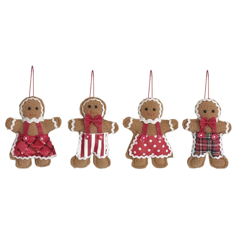 Any 61628 Mini Gingerbread 9*2*10Cm 4 Ass.
