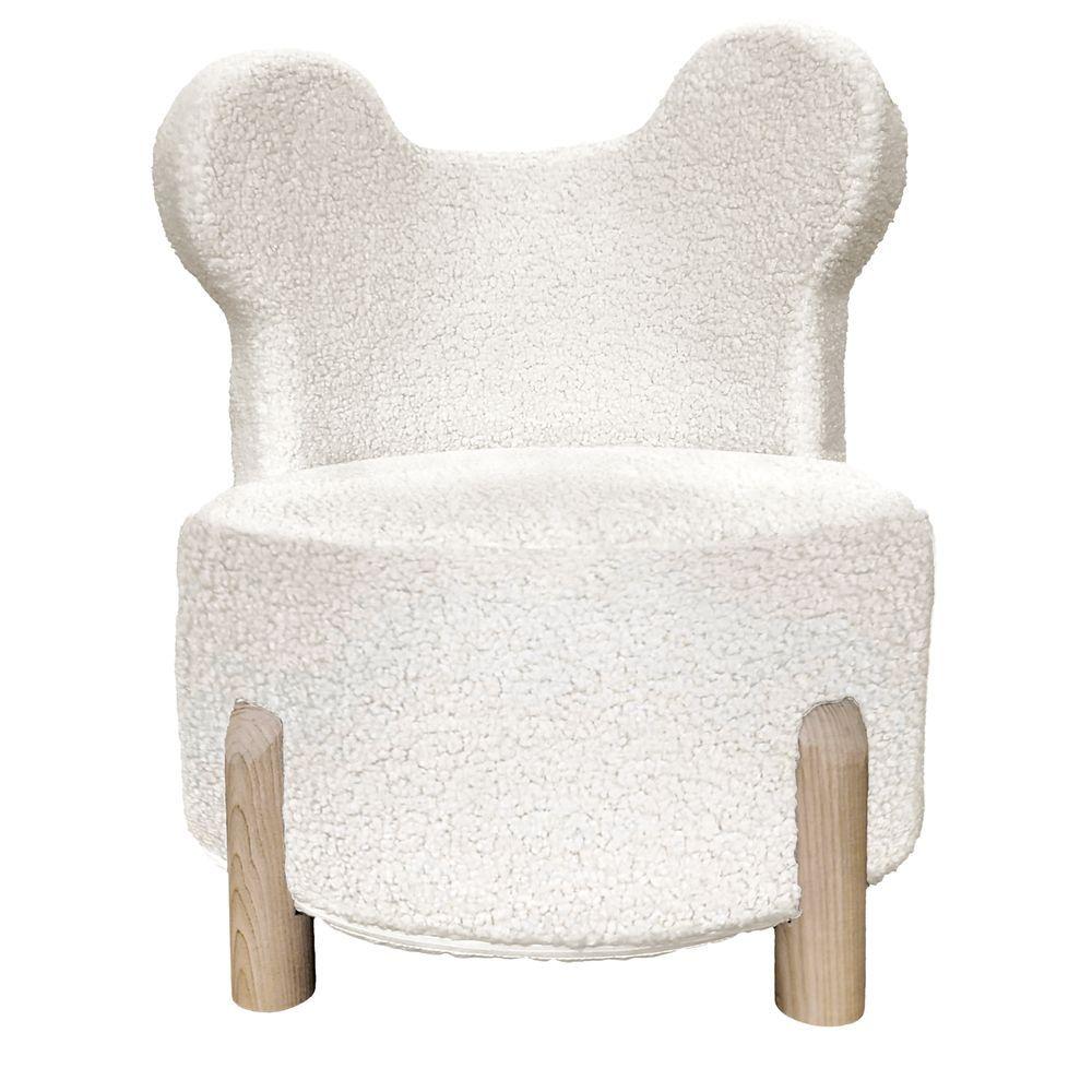 Ari 59997 Poltroncina Kids Orso Bianca 53*52*57Cm - Boucle Bianco - Poltrone | Mikasa