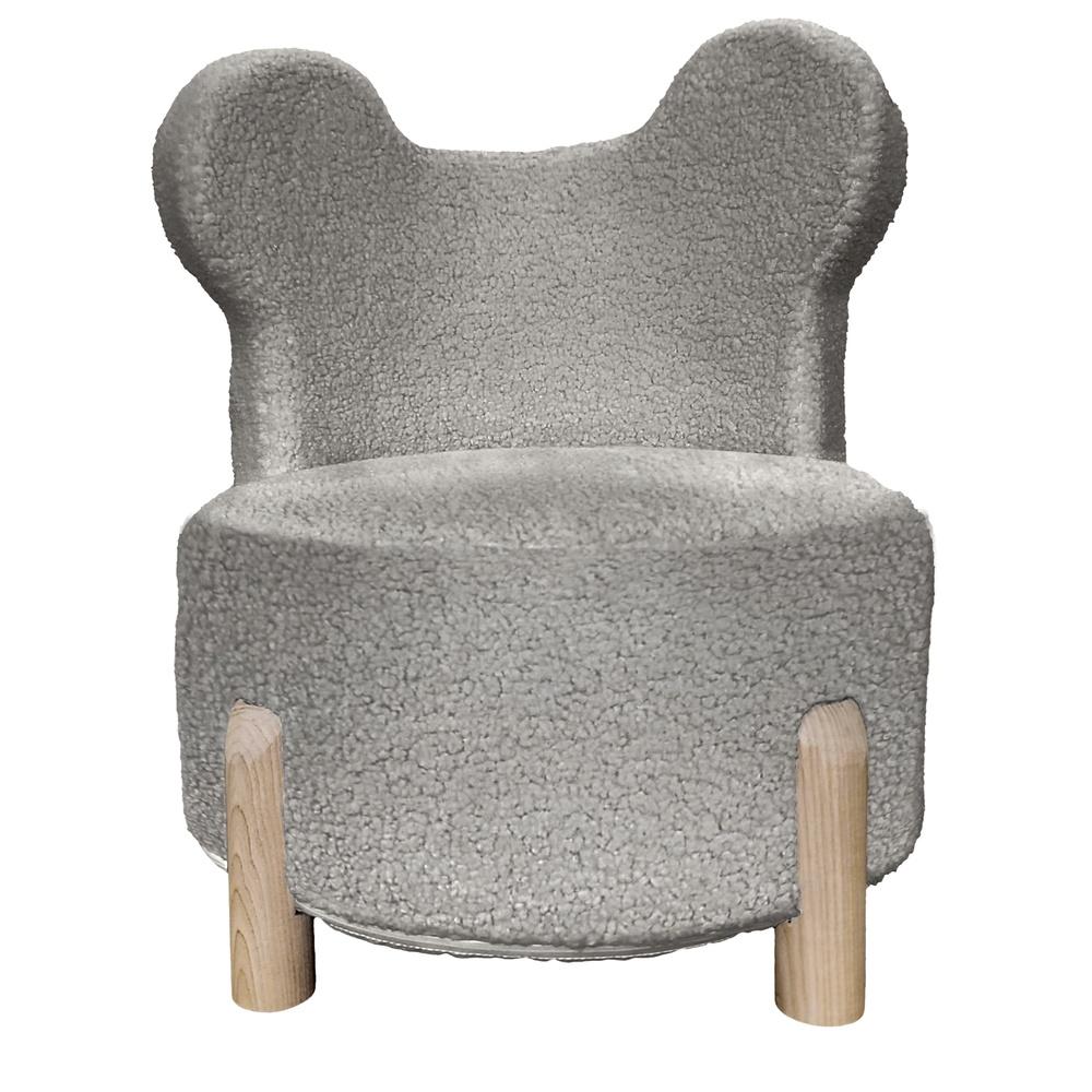 Ari 59999 Poltroncina Kids Orso Grigia 53*52*57Cm - Boucle Grigio - Poltrone | Mikasa