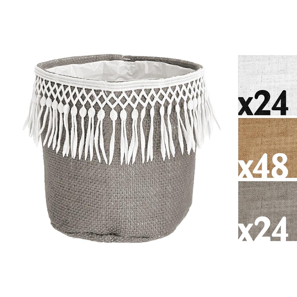 Bei 58625 Cestino Nepal Soft M 15*15*14Cm 3 Ass. - Beige - Ceste | Mikasa
