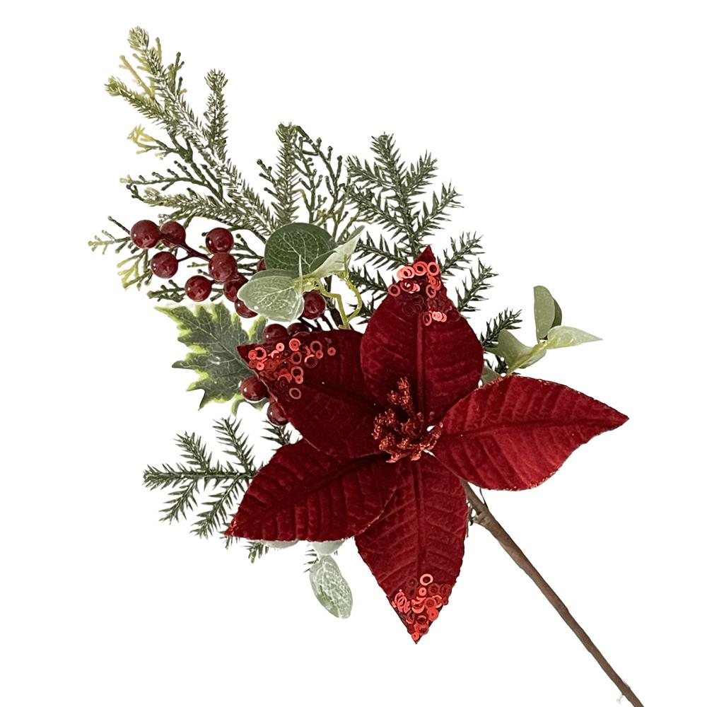 Bet 59137 Pick Christmas Stella Di Natale Bacche Big 50Cm - Fiori | Mikasa