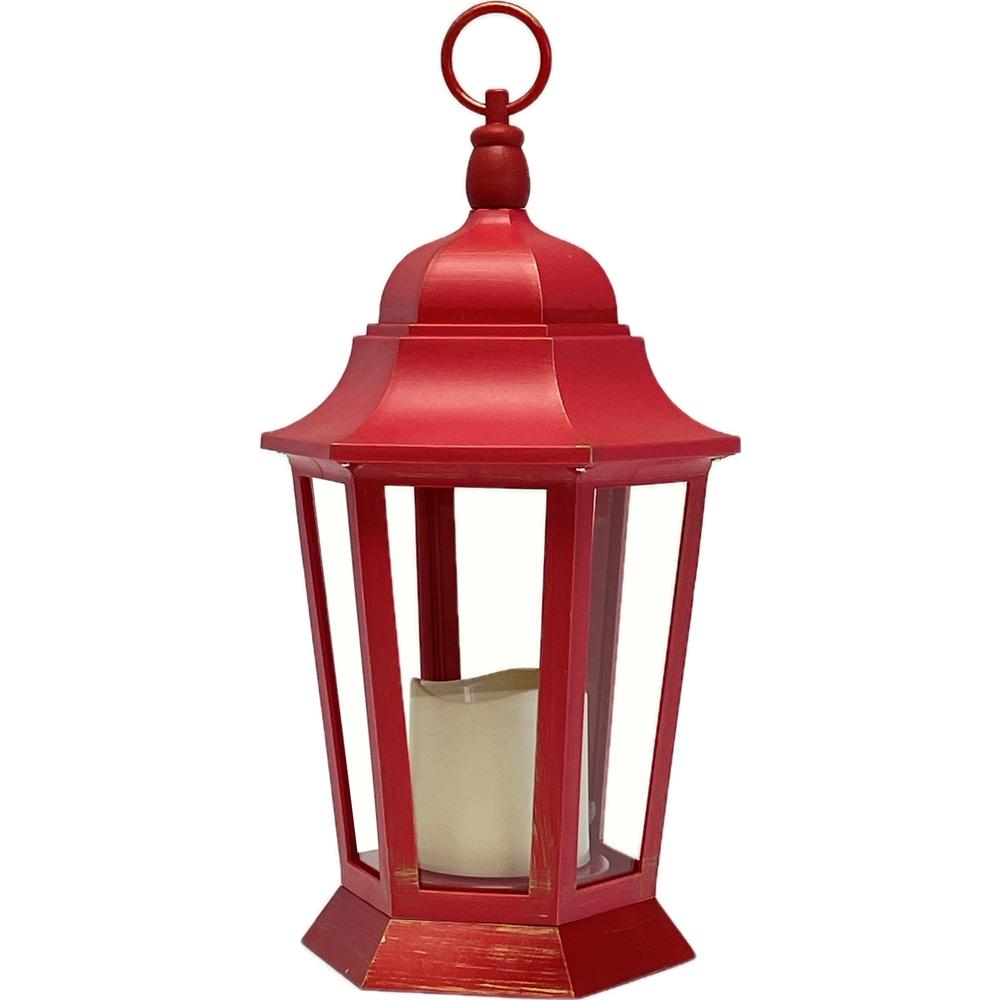 Boa 60544 Lanterna Led Joy Rossa Xmas 20,5*17,5*36,5Cm - Rosso - Lanterne | Mikasa