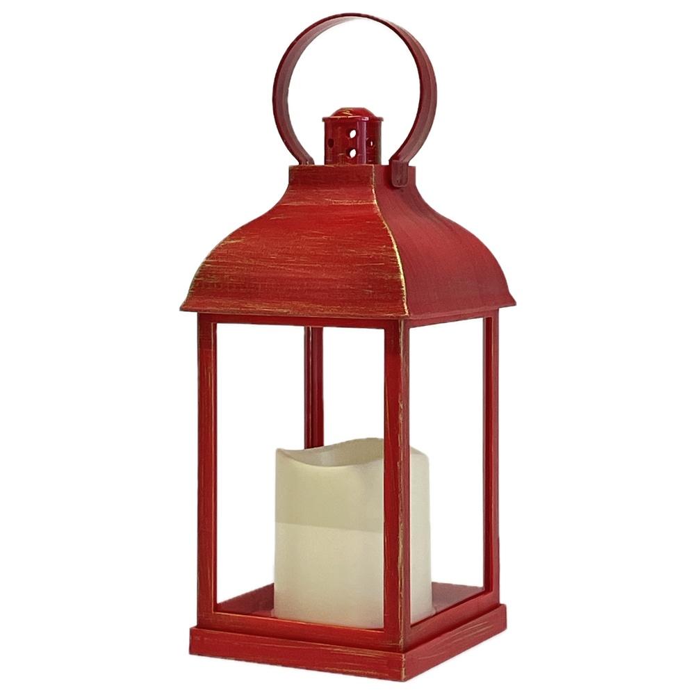 Boa 60548 Lanterna Led Lumpa Rossa Xmas 10,5*10,5*22Cm - Rosso - Lanterne | Mikasa