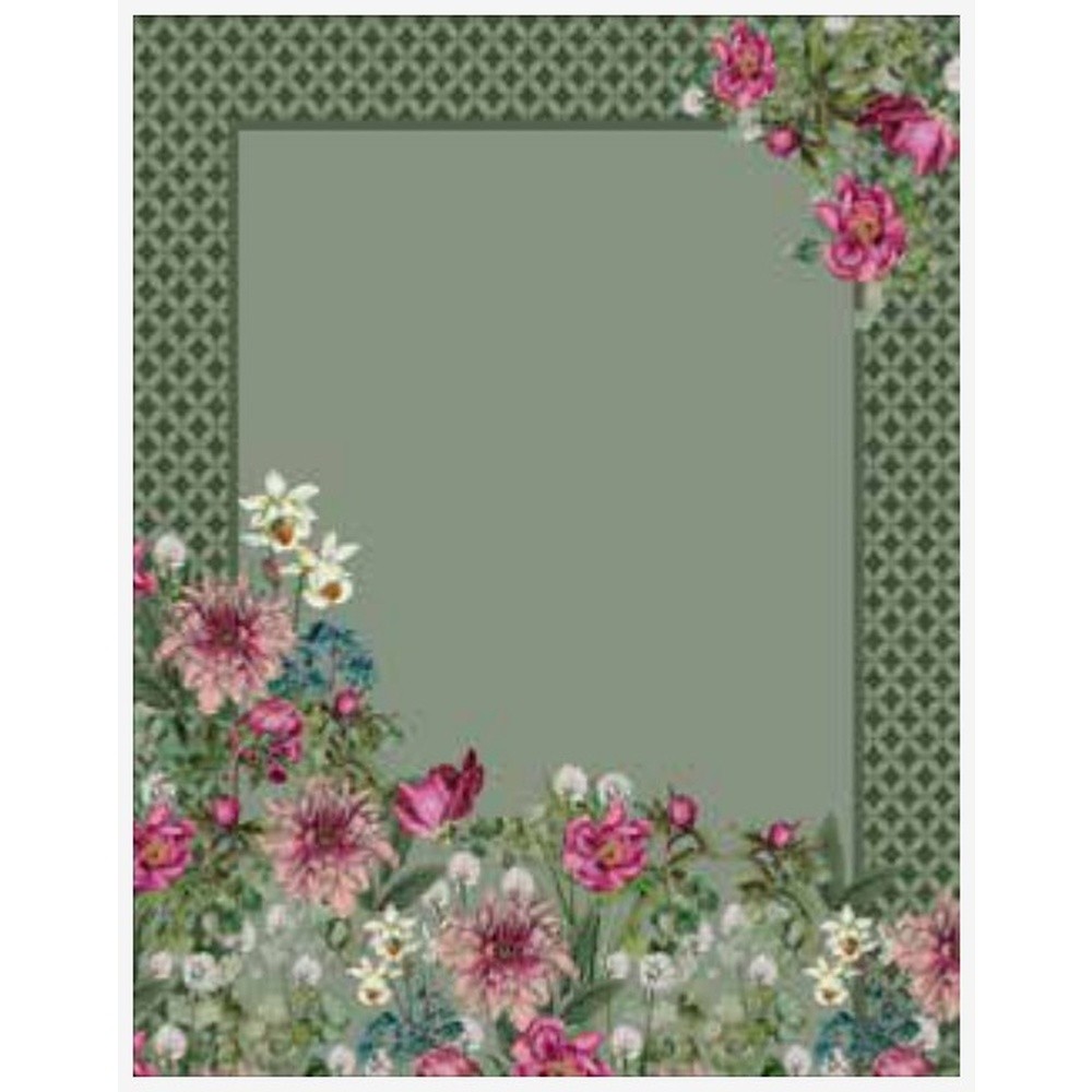 Plaid Velluto Giardino Cm.150X180 Conf. Scatola Verde 09 - Velluto Verde - Plaid | Mikasa
