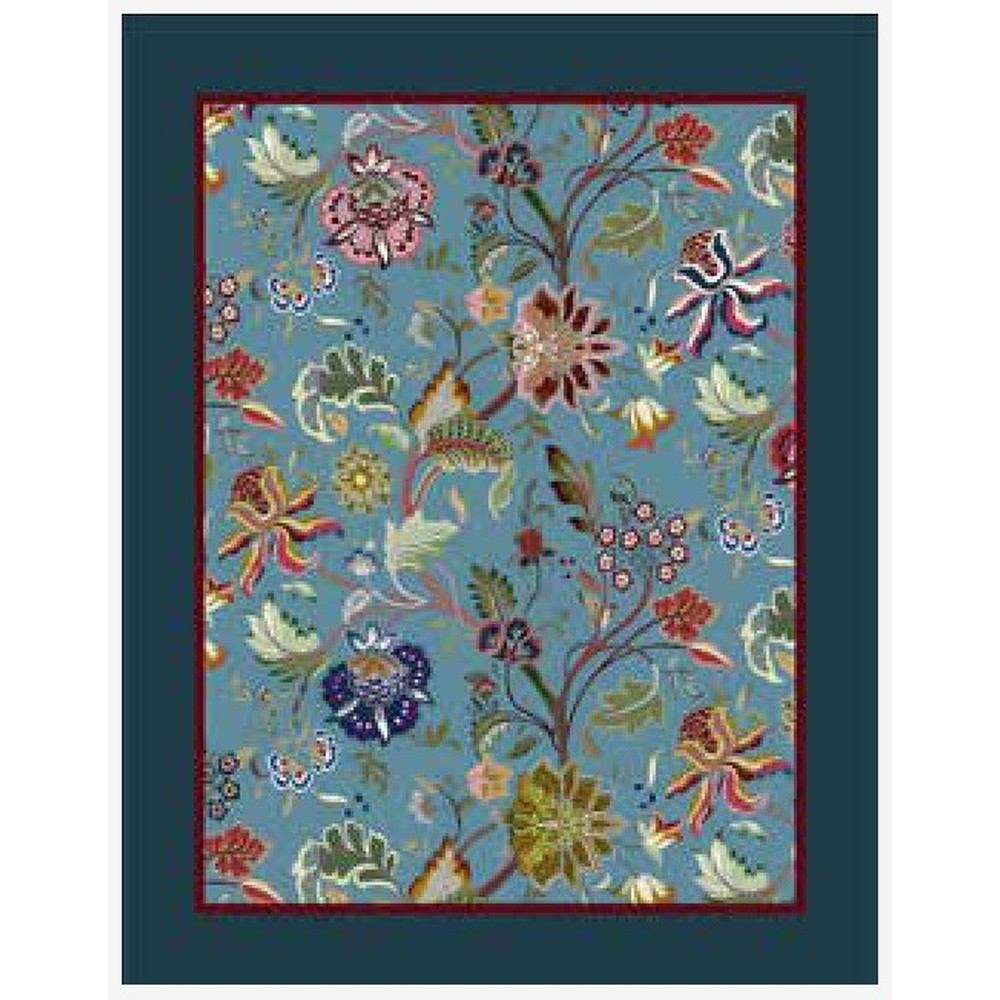 Plaid Pile Effetto Cachemire Kashian Cm.145X170 Azzurro 06 - Tessuto Blu - Plaid | Mikasa