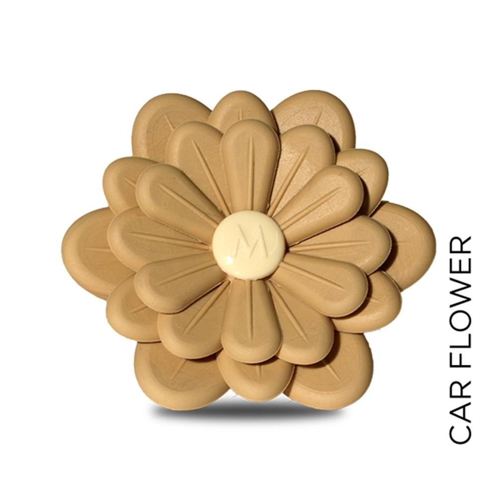 CARF03 CAR FLOWER  NATURAL-VANIGLIA&AMBRA PURA