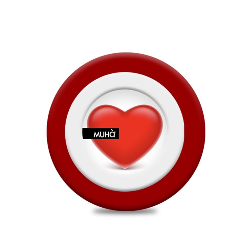 CARS12 CAR SYMBOL CUORE ROSSO-MELOGRANO