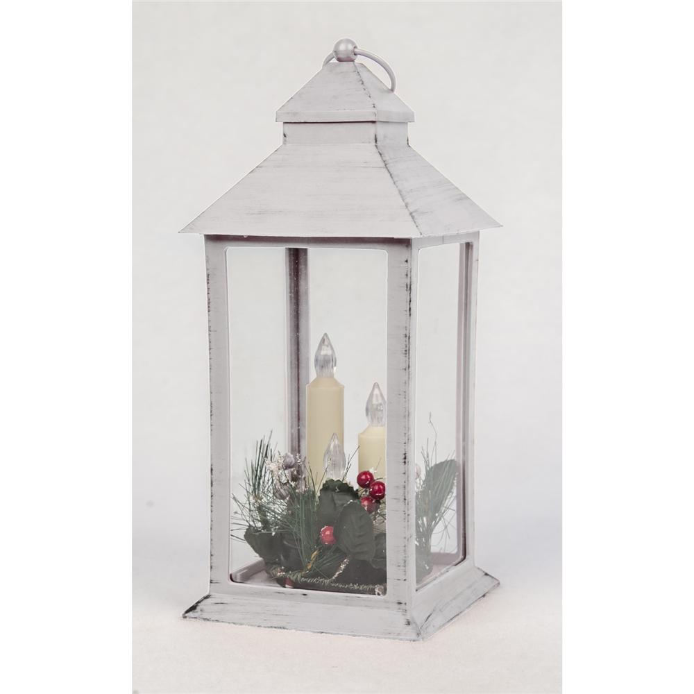 Cat 55894 Lanterna Didi White 14*14*30,5Cm - Bianco - Lanterne | Mikasa