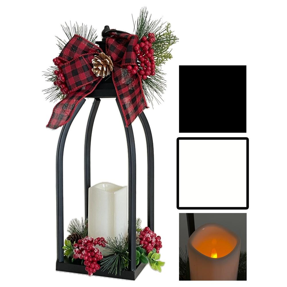 Cat 61611 Lanterna Window Led Xmas 20*16*H.44Cm 2 Ass. - Assortito - Lanterne | Mikasa
