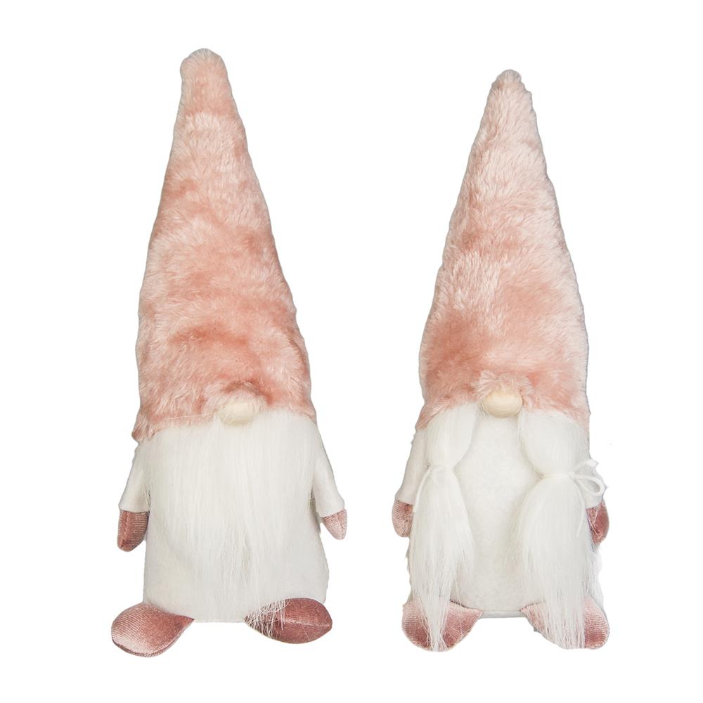 Che 56670 Deco Gnomo Rosa Soffice 25Cm 2 Ass.