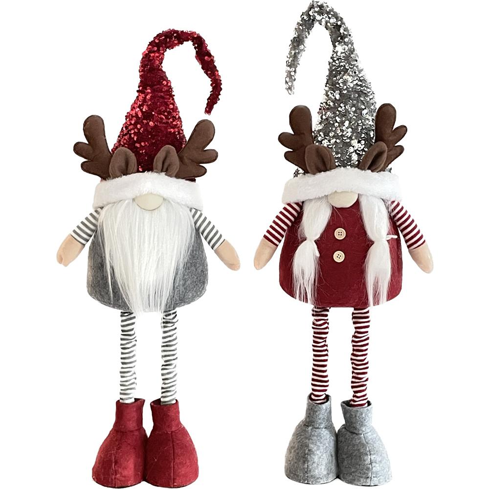 Che 58812 Gnomo Glitter Deer Estensibile 80Cm 2 Ass. - Assortito - Pupazzi | Mikasa