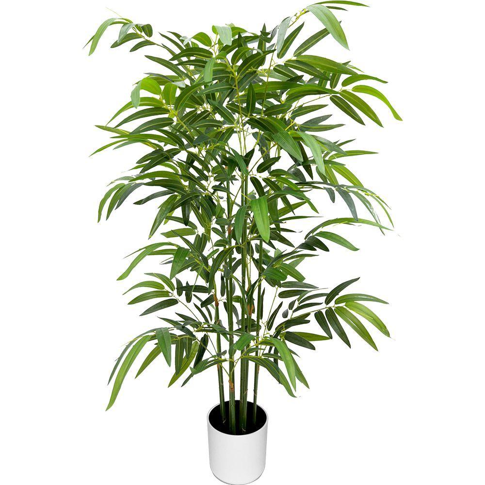 CHI 62302 Pianta Bambu' 480 Foglie 120Cm - Vaso Plastica Verde - Piante | Mikasa