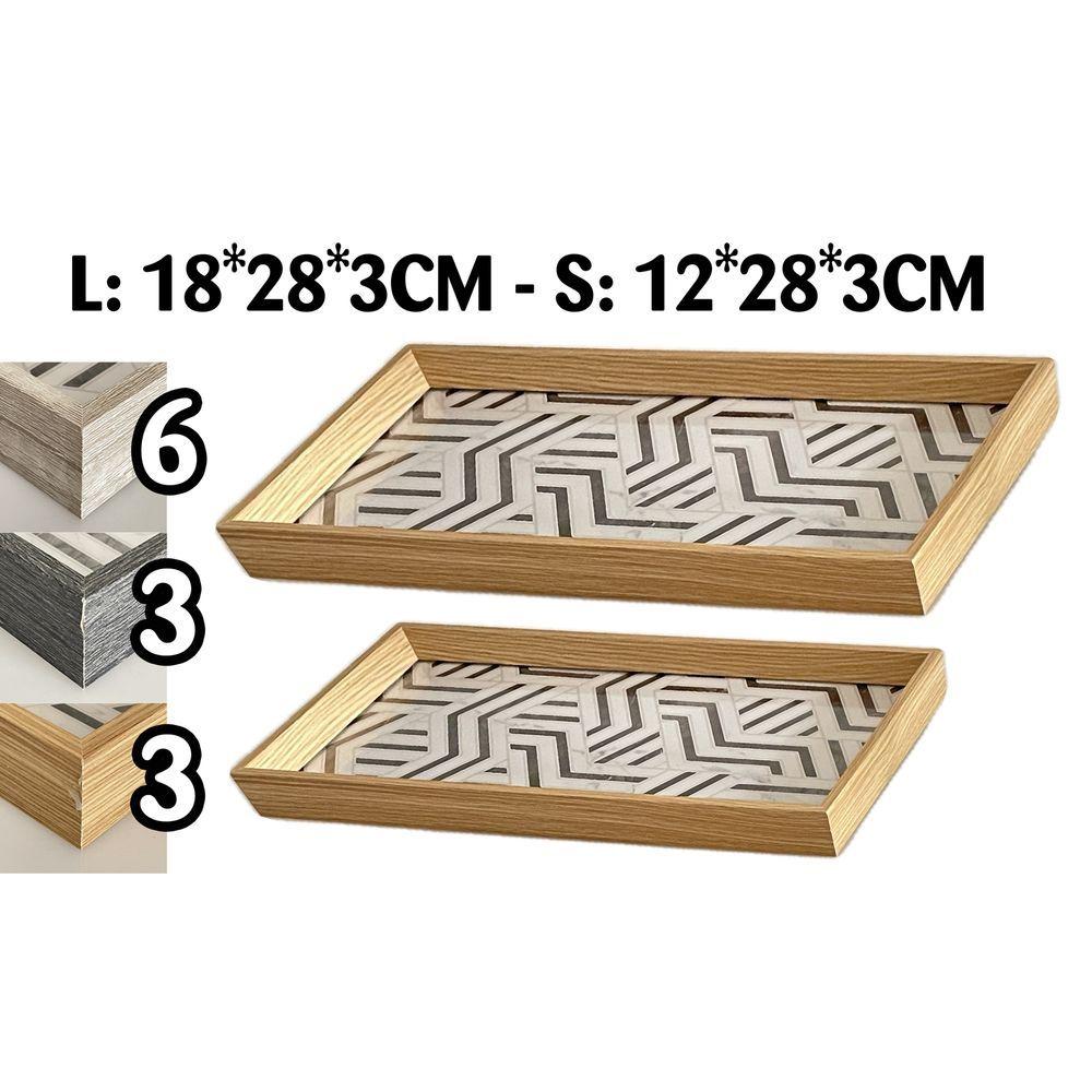 Chr 60445 S/2 Vassoi Woody 3 Ass. - Assortito - Vassoi | Mikasa