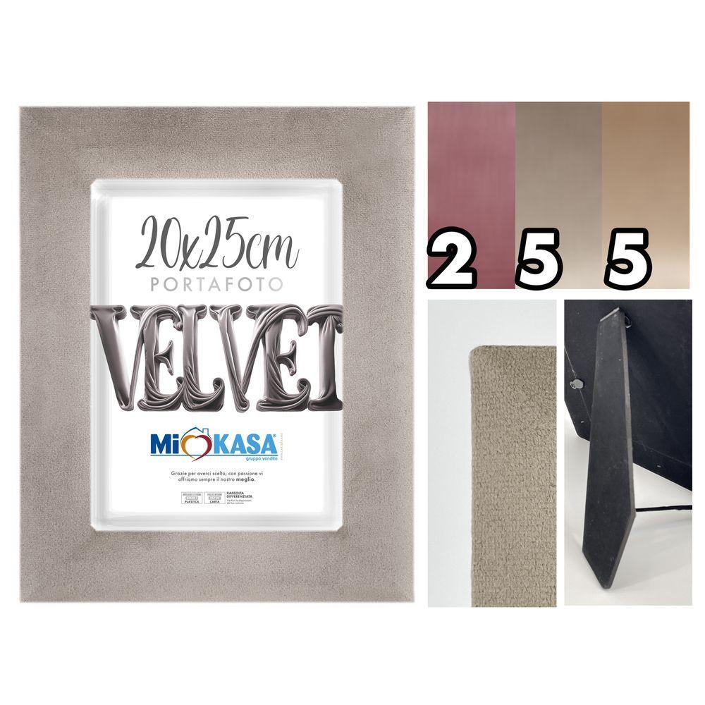 CHR 62374 Portafoto Velvet 20*25Cm 3 Ass. - Velluto Assortito - Cornici & Portafoto | Mikasa
