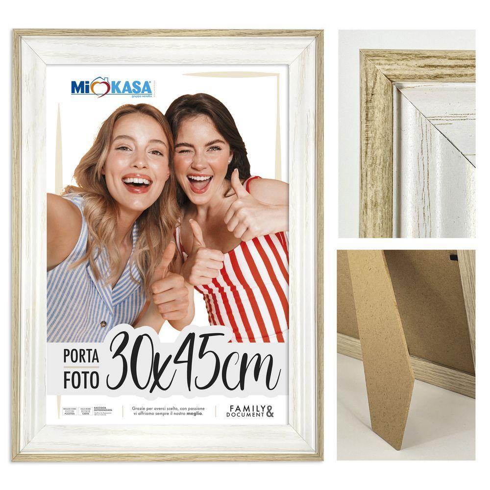 CHR 62386 Cornice A Giorno Wood+White 30*45Cm