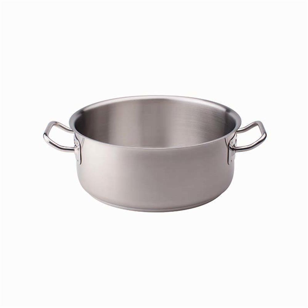 Cass. bassa 2/m inox 18/10 cm. 28 - Acciaio Inox - Casseruole | Mikasa