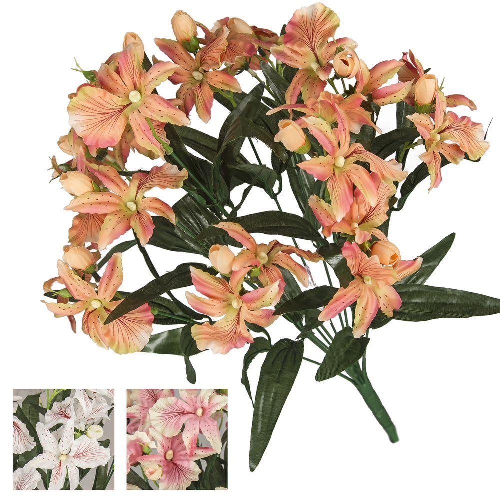 Cris 55259 Bush Orchidea X12 46Cm 3Col. Ass. - Tessuto Assortito - Fiori | Mikasa