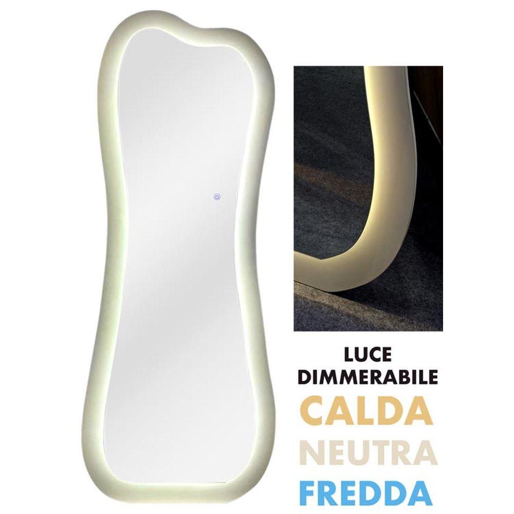 CYB 62514 Specchio Con Led Sinuoso 63*160Cm - Specchi | Mikasa