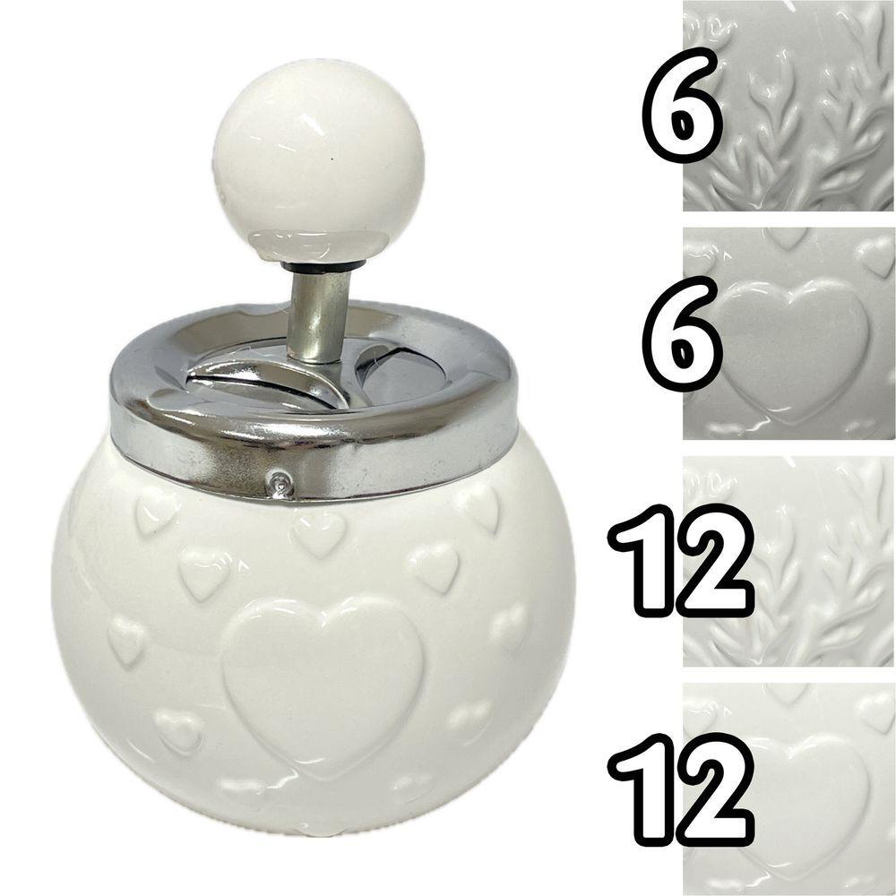 Det 61216 Portacenere Ceramic 10*10*14,5Cm 4 Ass. - Assortito - Posacenere | Mikasa