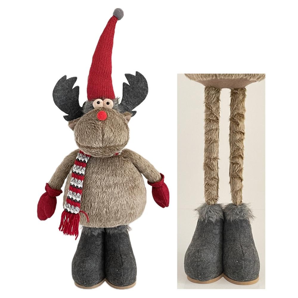 Dig 61146 Renna Rudolph Estendibile Xmas 29*23*63/110Cm - Marrone - Pupazzi | Mikasa