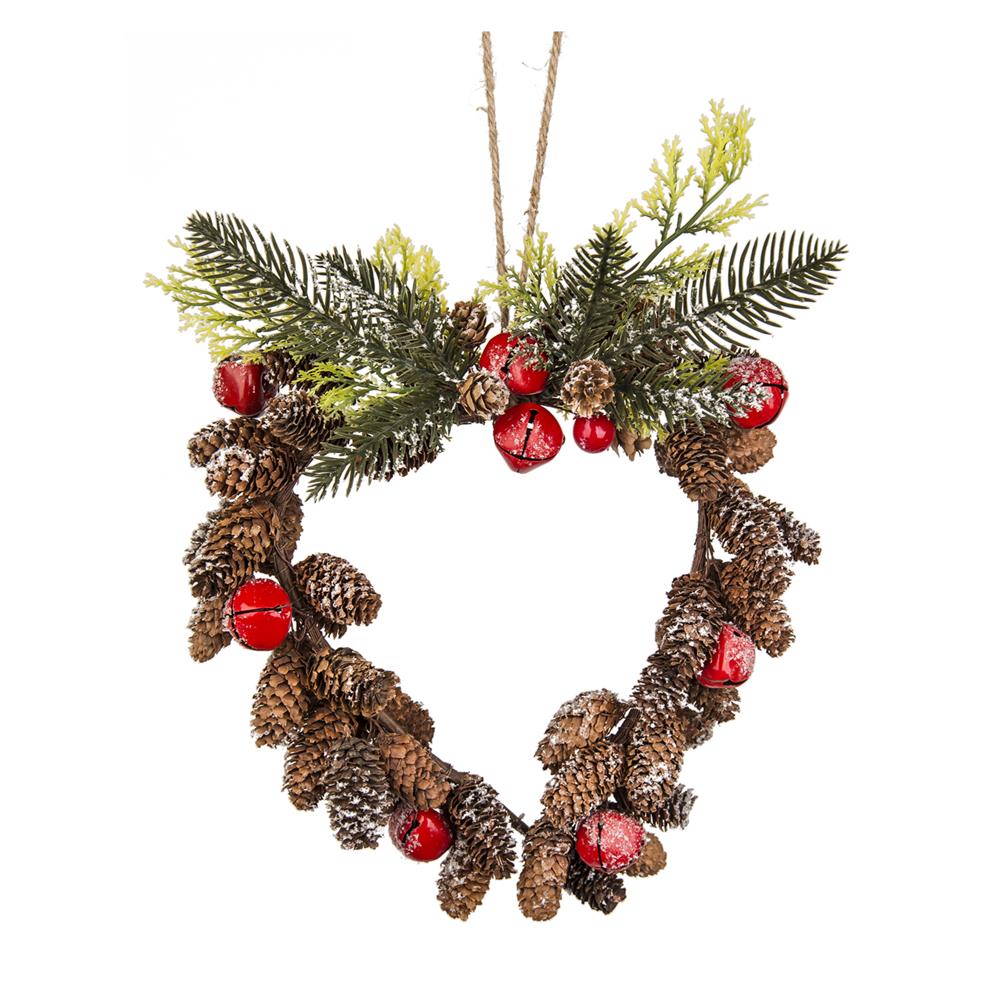 Dor 56620 Deco Pigne Cuore Natale - Oro - Ghirlande | Mikasa