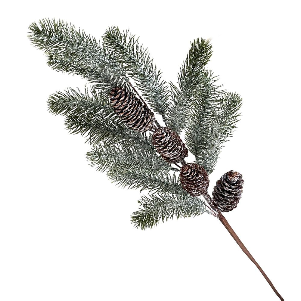 Dor 59350 Stelo Xmas Abete Pigne Innevato 75Cm