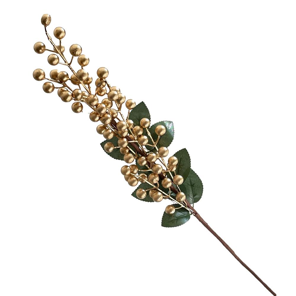 Dor 59360 Ramo Bacche Natale Gold 63Cm