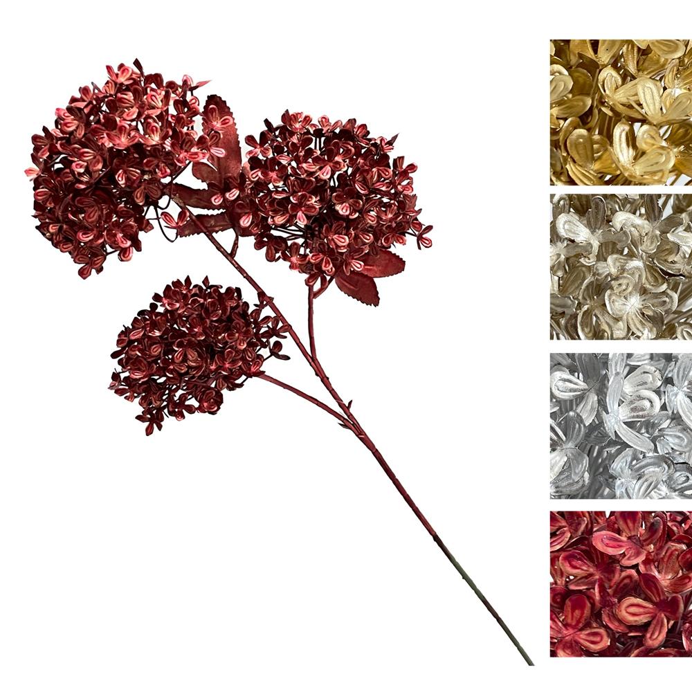 Dor 59385 Stelo Long Metallic Fiori 64Cm 4 Ass.