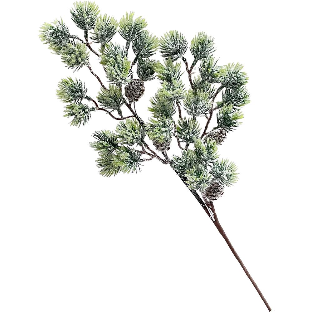 Dor 59391 Ramo Xmas Natural Pino Con Pigne Innevato 51Cm