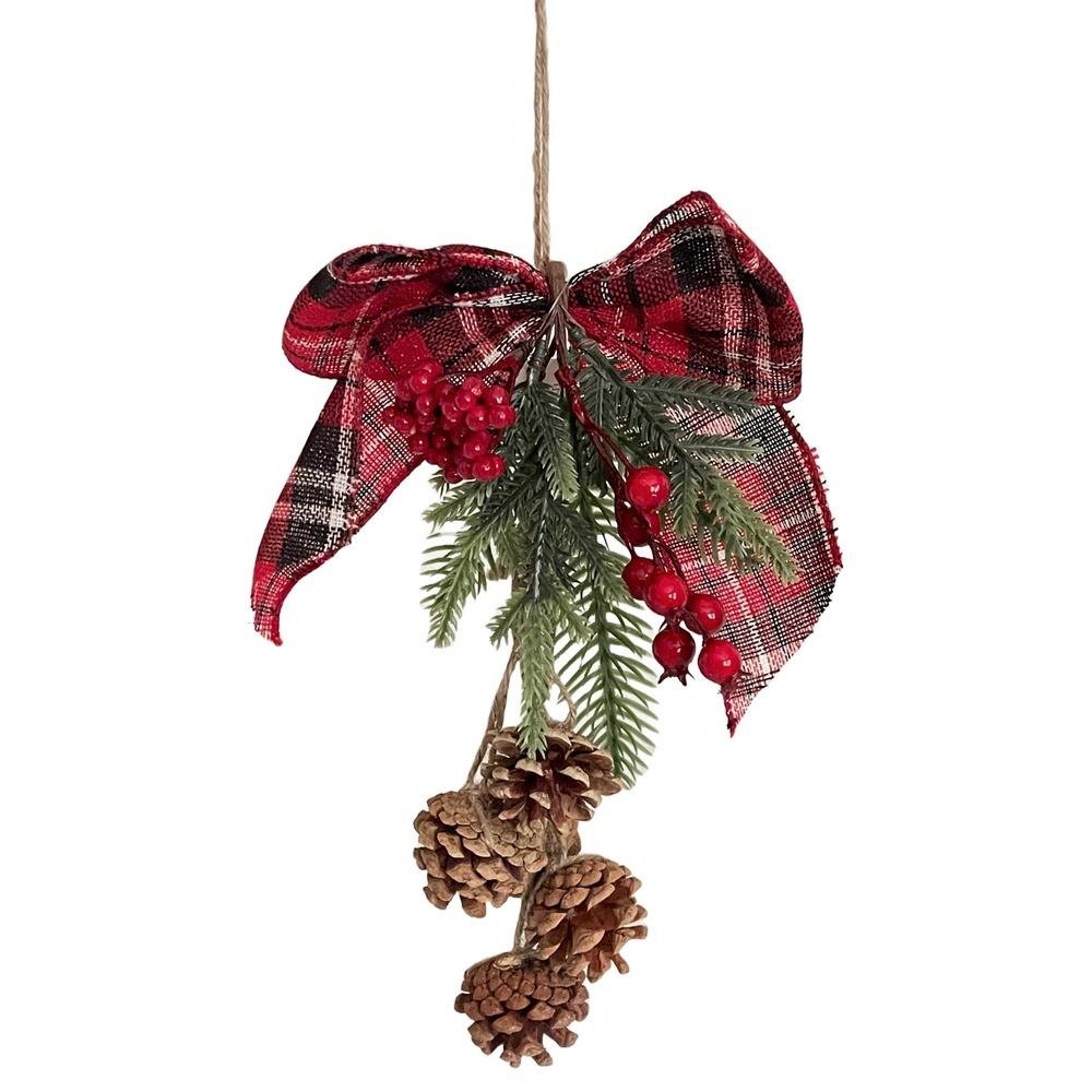 Dor 61164 Hanging  Ribbon Pigne Joy Xmas 37Cm