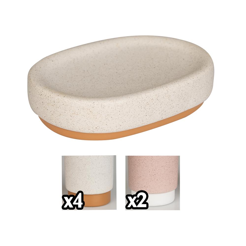 Dub 57139 Porta Saponetta Marble 11,8*8,6*2,8Cm 2 Ass.