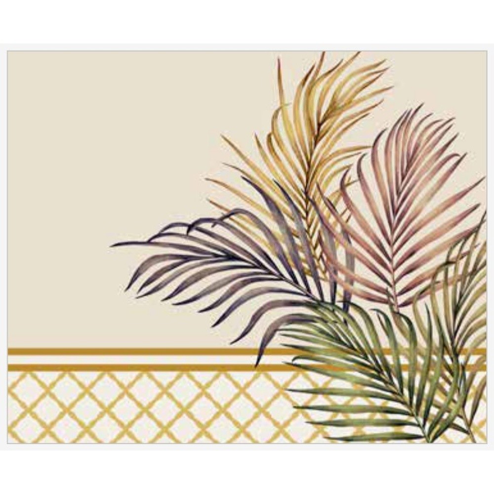 Tovaglietta Americana Palm Set 2 Pz Cm.50X40 Avorio 80