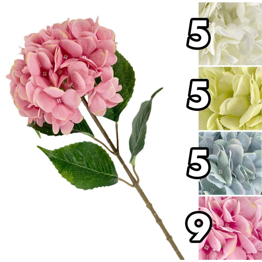 FAN 62228 Stelo Ortensia Superior 80Cm 4 Ass. - Assortito - Fiori | Mikasa