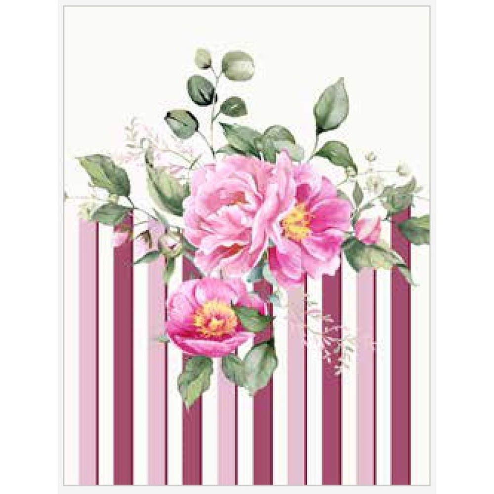 Canovaccio Peony Microcotton Cm.50X70 Rosa 05 - Cotone Rosa - Strofinacci | Mikasa
