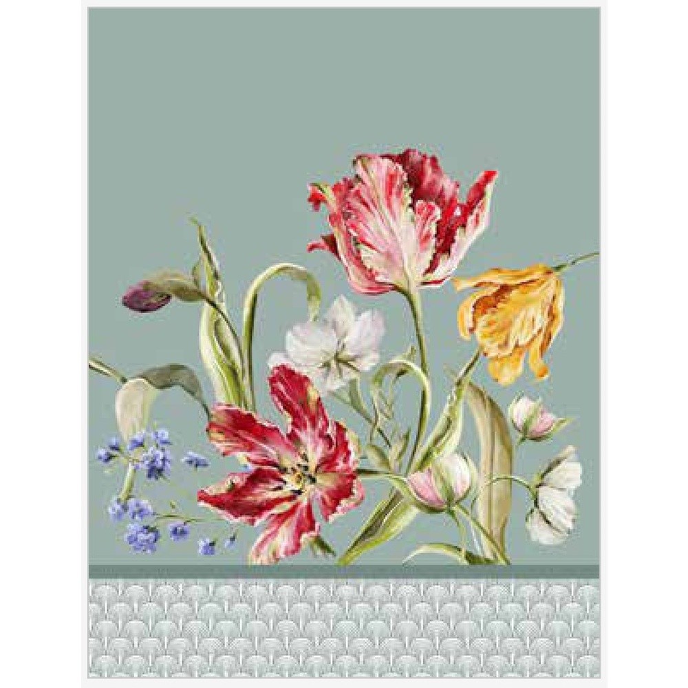 Canovaccio Tulip Microcotton Cm.50X70 Azzurro 06