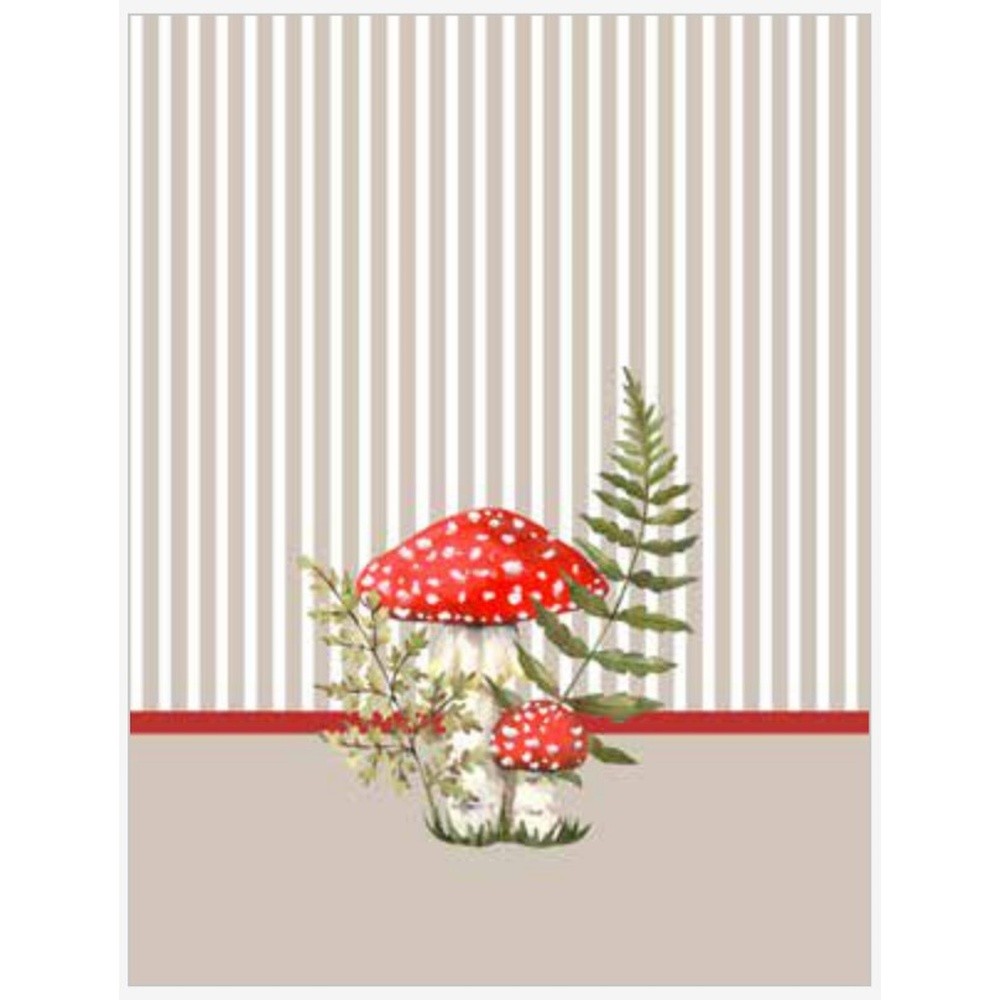 Canovaccio Amanita Microcotton Cm.50X70 00 - Cotone Fantasia - Strofinacci | Mikasa