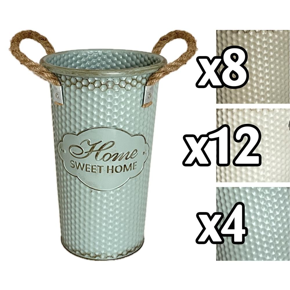 Fil 61097 Vaso Countryside Metal Alto 18*18*35Cm 3 Ass.